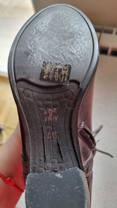 Ghete din piele maro ,made in Italy ,ms.40