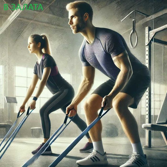 Фитнес ластици - в комплект