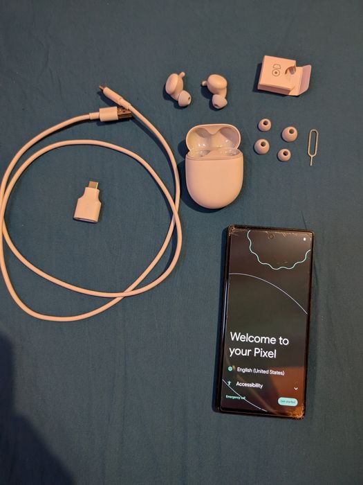 Google Pixel 6a + căști pixel buds 1