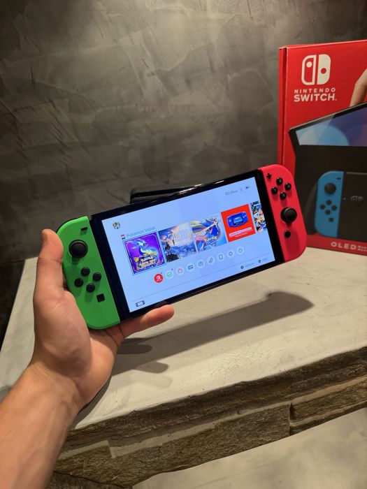 КАТО НОВО Nintendo Switch OLED + Pokemon Violet