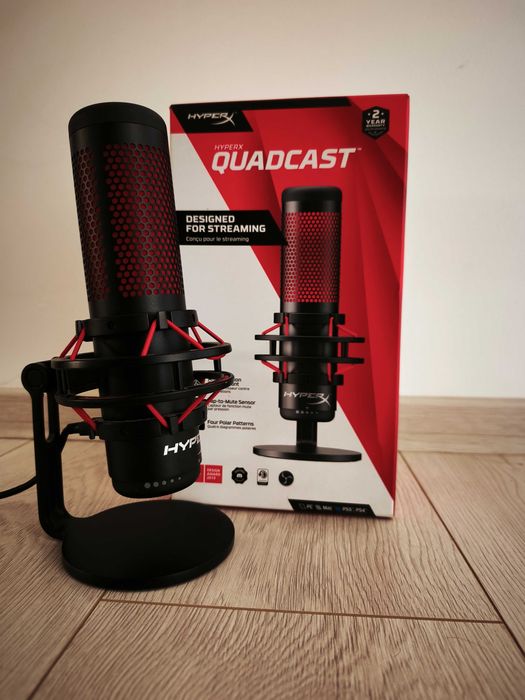 Microfon Gaming/Streaming HyperX QuadCast (fără adaptor)