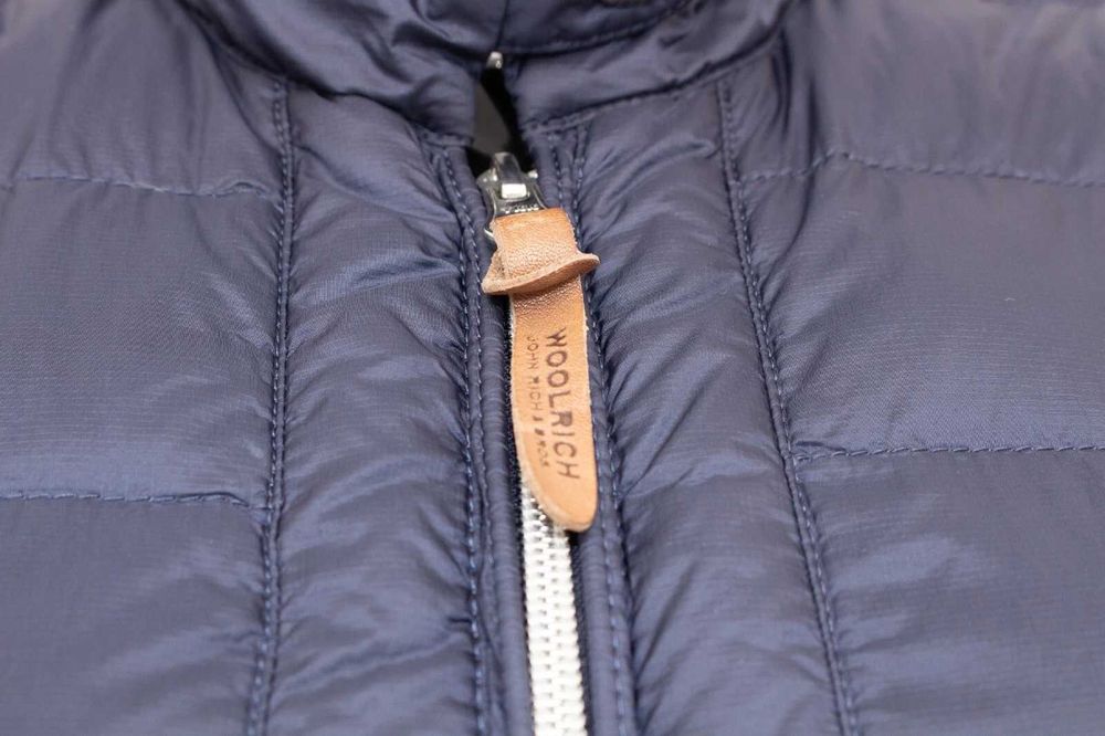 WOOLRICH оригинално дамско яке пухено синьо пълнеж пух и пера L