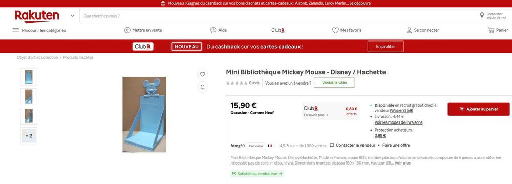 Mini Biblioteca Mickey Mouse - Disney / Hachette