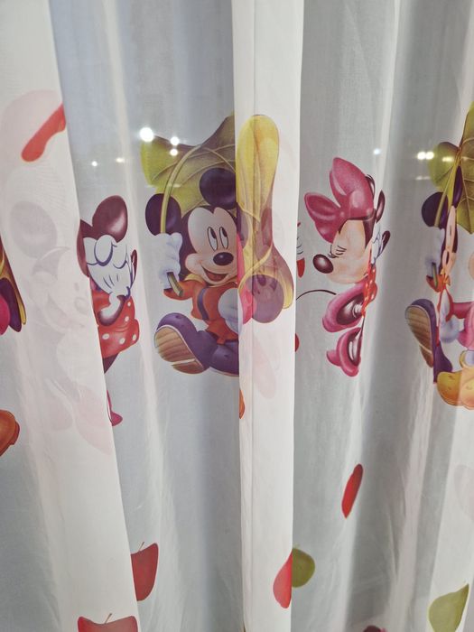Perdea model Mickey Mouse + draperii