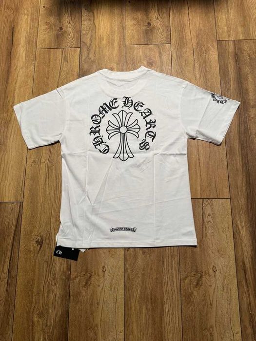 Chrome Hearts "Neck Logo" White T-shirt
