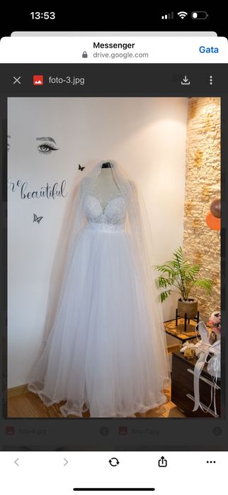 Vând rochie de mireasă stil prințesă !