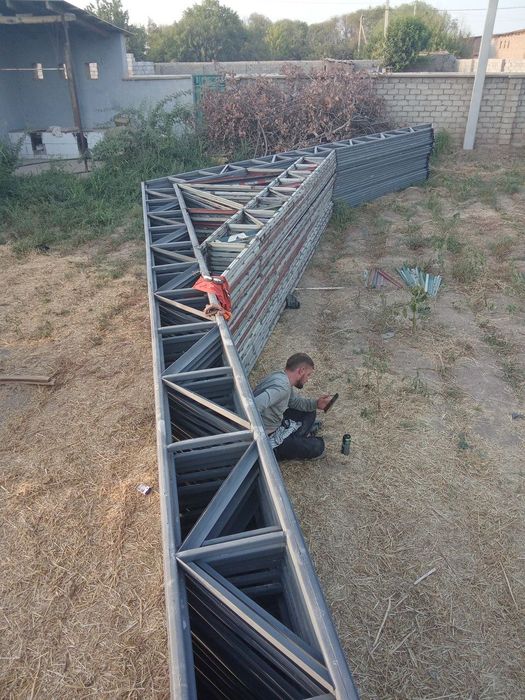 Кантинер профил материалидан катта ва кичик бино томларини йопиб берам