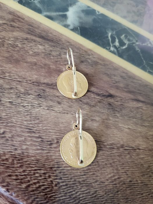 Vând cercei din aur cu cai