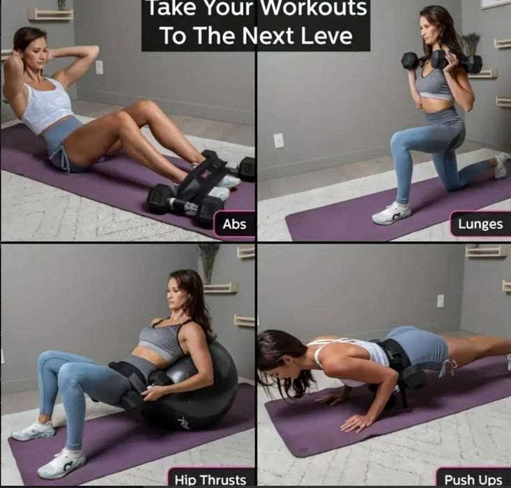 Колан за прикачване на дъмбели - за тренировка, Хип тръст