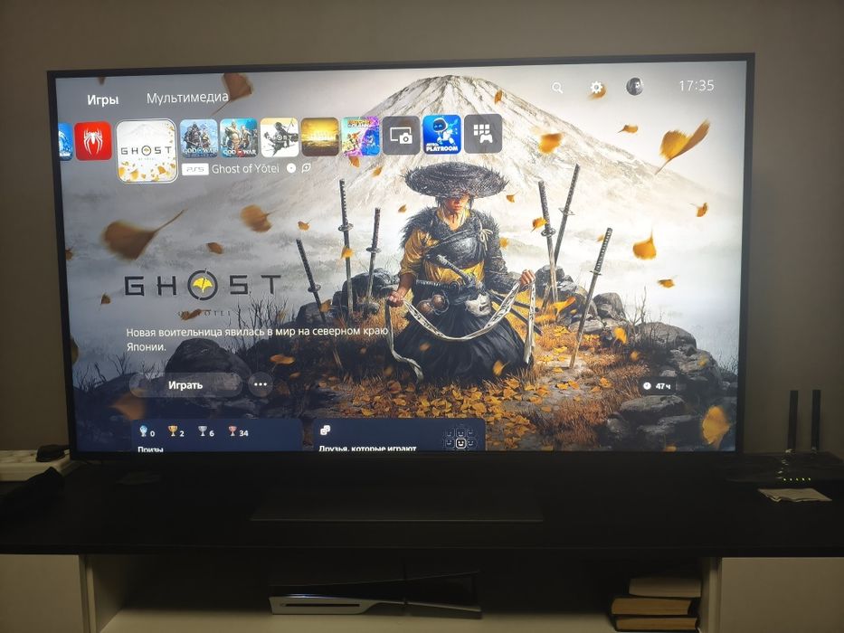 PS 5 Slim с двумя контроллерами и играми