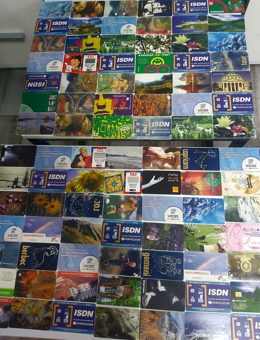 Colectie 144 cartele telefonice vechi