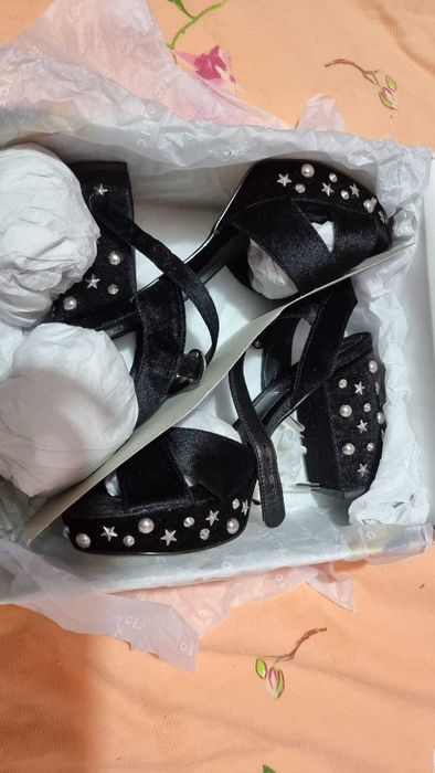 Sandale Asos, cu platforma, negre