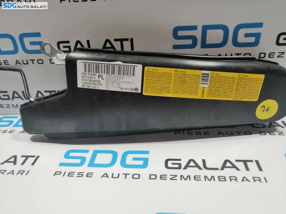 Airbag din Scaun Dreapta Fata Pasager Audi A4 B7 2005 - 2008 Cod 8E0880242J [L9713]