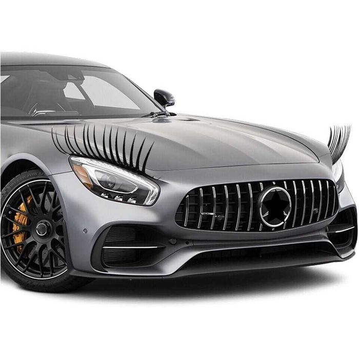 Декоративни мигли за автомобилни фарове - 2 бpoя.