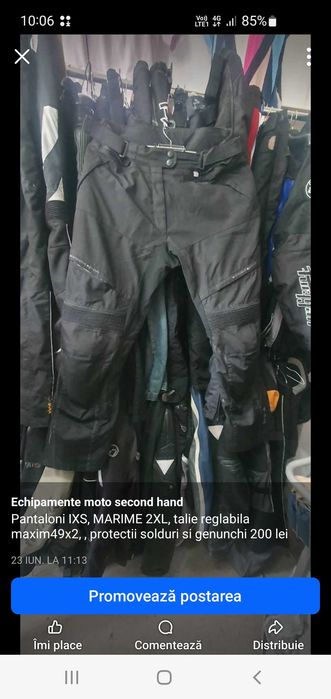 Pantaloni moto second hand