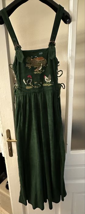 Rochie Catifea Groasa Sarafan  Dirndl  Germania 1987