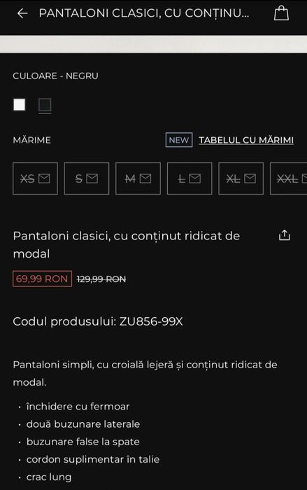 Pantaloni Reserved frumoși tare