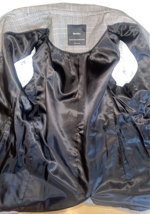 Sacou gri, office / casual ,  Bershka