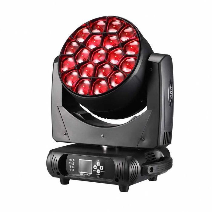 Moving Head Wash 19x40 Bee Eye Beam 7R lumini Dj scena NOU SIGILATE