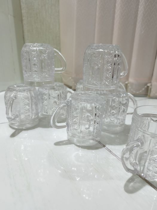 Кружки стеклянные 250мл для сока, пива, и других напитков-10 шт. СССР