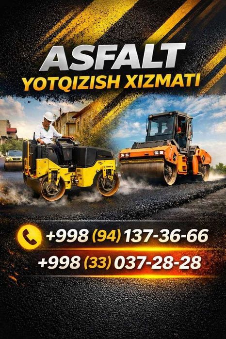 Асфальт килиш хизматлари