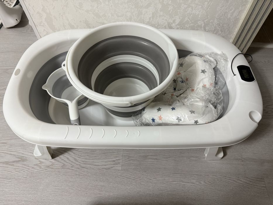 Складная ванночка для купания новорожденных