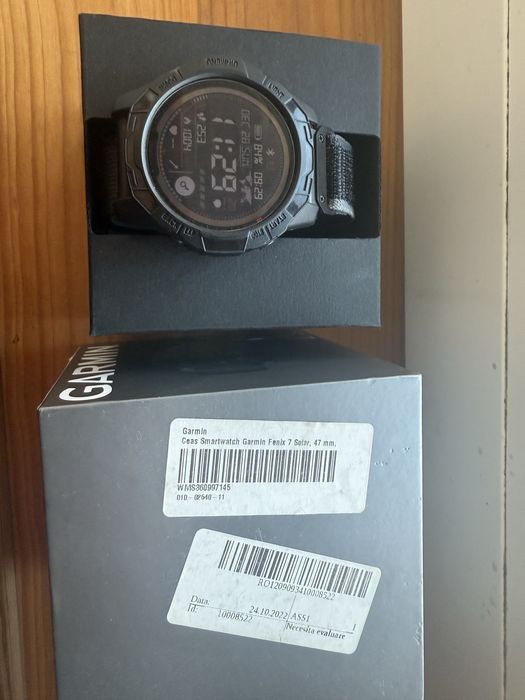 Garmin Fenix 7 Solar 47mm Slate Grey/Black