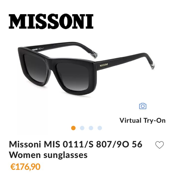 ПРОМОЦИЯ Нови оригинални черни дамски очила MISSONI