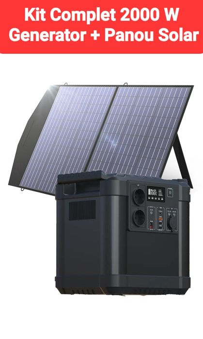Power Station cu Panou Solar Generator Electric