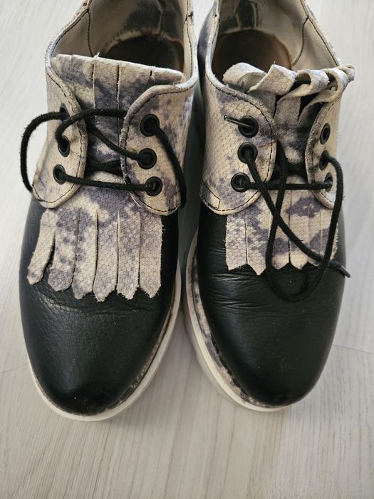 Pantofi piele dama casual sport