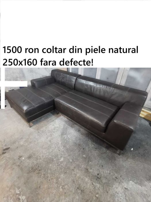Coltar din piele naturala