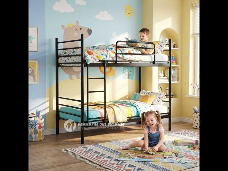 Ново! Двуетажно метално легло Фано DAMLA