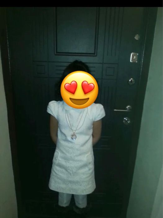 Детское белое платье