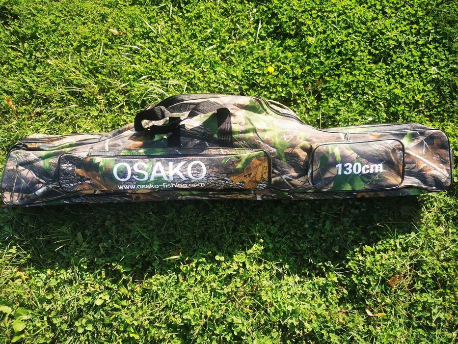 Троен рибарски калъф за 6 въдици с макари от 100 до 160см