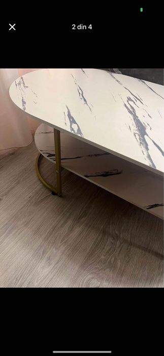 Masuta cafea draguta imita marmura