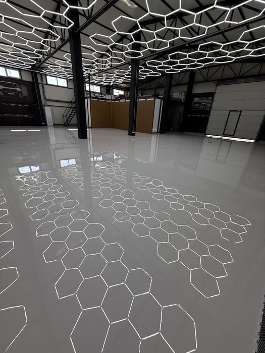 Pardoseala epoxidica industriala, trafic greu