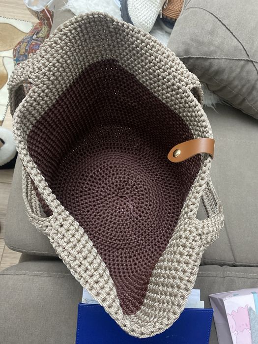 Сумка шоппер вязка