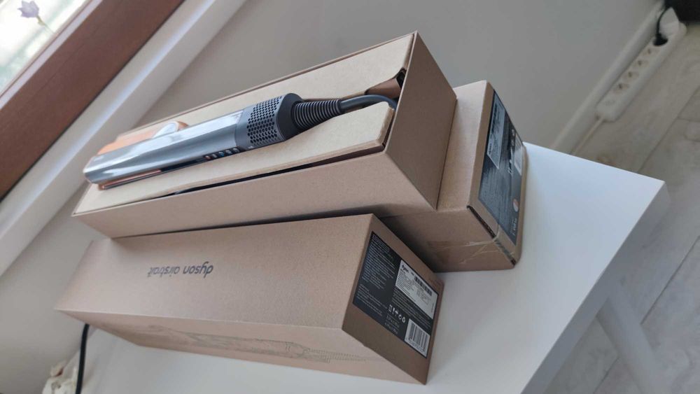 Aparat indreptat parul Dyson HT01 Airstrait (Nichel/Cupru) original