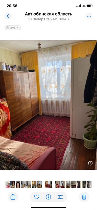 Продам 3 комн кв в г. Алга