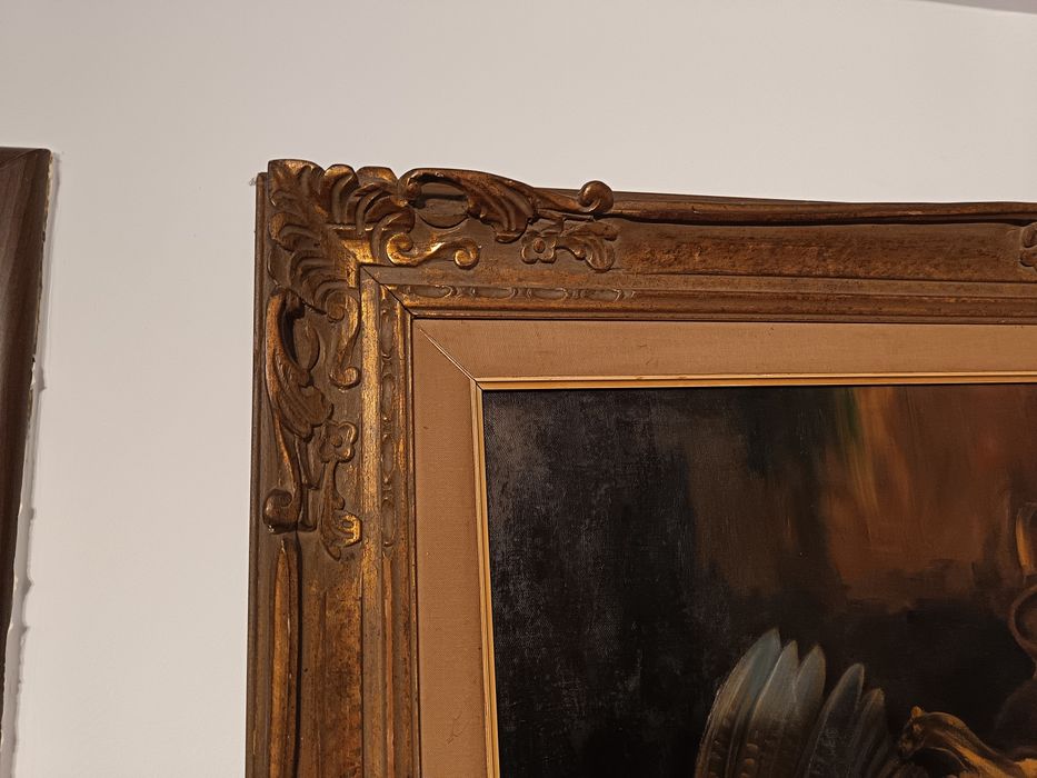 Tablou pictura in ulei pe panza semnat G. Noelanders - natură moartă