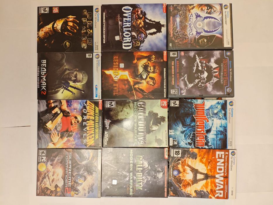 Продам игровые диски на ПК