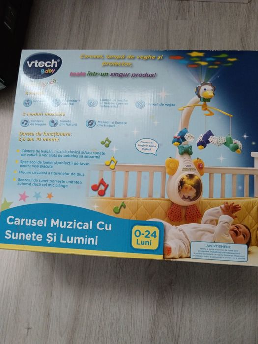 Carusel muzical cu sunete și lumini Vtech