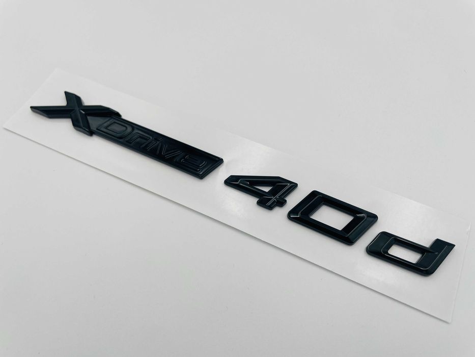 Emblema compatibila BMW x-drive 40d negru