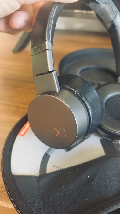 Casti bluetooth wireless Lenovo Thinkpad x1 on ear husa si cablu