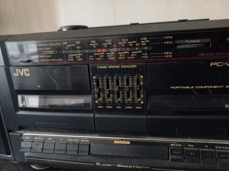 Radio dublu casetofon JVC