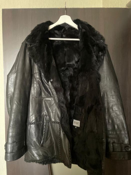 кожаная дубленка мужская
