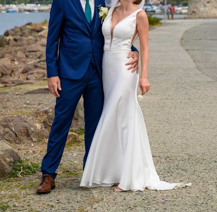 Елегантна булченска рокля