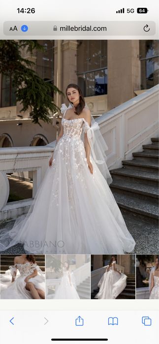 Булченска рокля Mille bridal Evita . Уникална