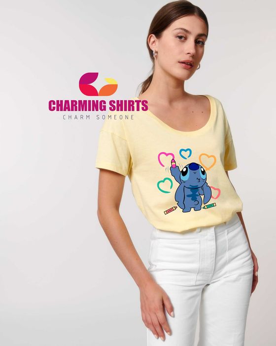 Забавни тениски с Lilo и Stitch, Размери за малки и големи