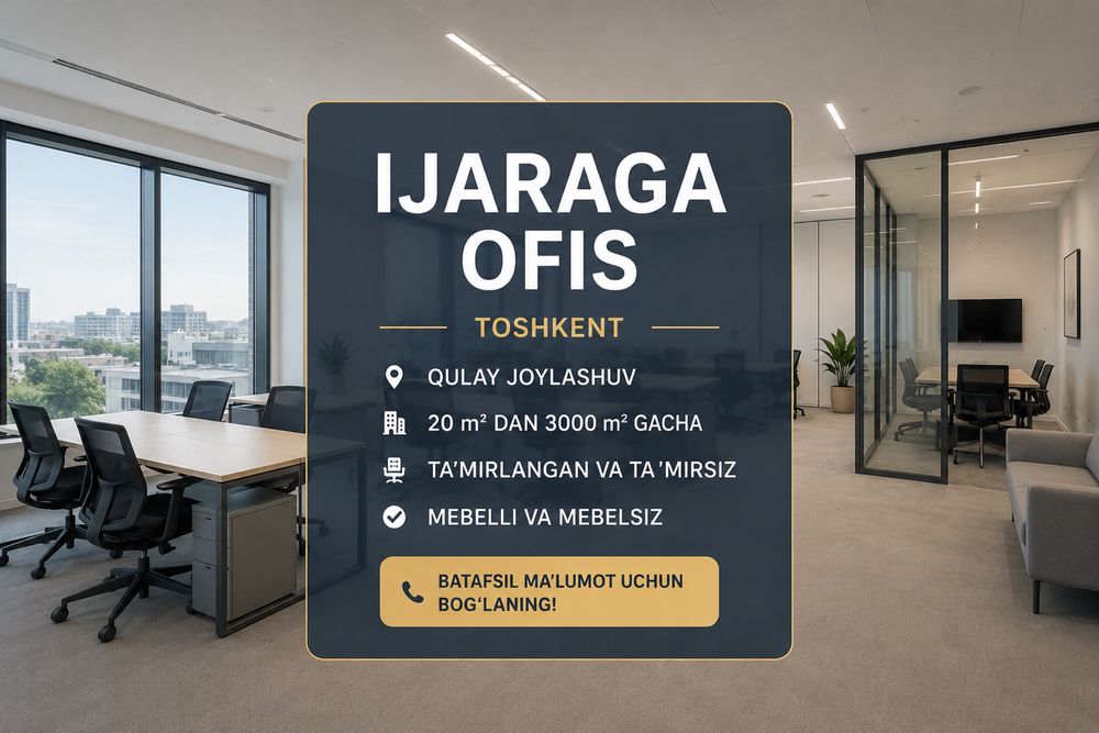 Ofis ijaraga beriladi